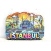 Ahşap İstanbul Temalı Magnet - Model 8