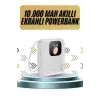 Akıllı Powerbank Ekranlı 10.000 Mah Hızlı Şarj Edebilen 4 Girişli Çok Fonksiyonlu
