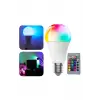 Akıllı RGB Led Ampul Led Uzaktan Kumandalı Renk Değiştiren Ampul