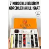 Akıllı Saat 7 Farklı Kordonlu Arama Cevaplayan Bildirim GPS Özelliği