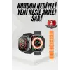 Akıllı Saat Sağlık Takibi Kalp Atışı Adımsayar Ultra Yeni Nesil nefes Egzersizi