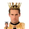 Altın Renk Çocuk ve Yetişkin Uyumlu Kral Tacı