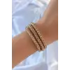 Altın Renk Çoklu Kadın Bileklik