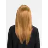 Altın Renk Düz Kesim İçi Astarlı Uzun Parti Peruğu Takma Saç