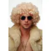 Altın Renk Kıvırcık Afro Parti Peruğu