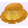 Altın Renk Yuvarlak Simli Plastik Parti Şapkası