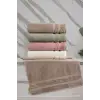 Altınbaşak Jakarlı 4´lü 50x90 El Havlusu Maddy