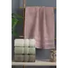 Altınbaşak Jakarlı 4´lü 50x90 El Havlusu Nori
