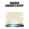 Android ve İOS Uyumlu Bluetooth Klavye Touchpad Slim Kablosuz Wifi Q Klavye
