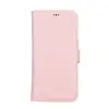 Apple iPhone 13 Pro Uyumlu Deri Cüzdanlı Kılıf Toz Pembe