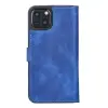 Apple iPhone 13 Uyumlu Deri Cüzdanlı Kılıf Okyanus Mavi