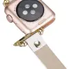 Apple Watch Uyumlu Deri Kordon 38-40-41mm FRG F3 Beyaz