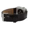 Apple Watch Uyumlu Deri Kordon 42-44-45mm Kroko Siyah