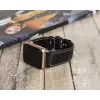 Apple Watch Uyumlu Deri Kordon 42-44-45mm NM4-AS1 Siyah