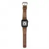 Apple Watch Uyumlu Deri Kordon Vigo 42-44-45mm G2 Kahve