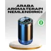 Araç İçi Difüzör Nemlendirici ve Aromaterapi Özellikli