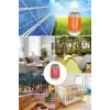 Askılı Solar Enerji İle Şarj Olabilen Sinek Öldürücü Kamp Feneri Işıldak