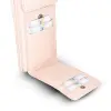 Avjin 6.9 inch Uyumlu Deri Kılıf Cüzdan Askılı ERC5 Pembe