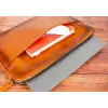 Awe 14 inç MacBook Ve Pc Uyumlu Deri Kılıf RST2EF Taba