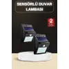 Bahçe Aydınlatma Sensörlü Güneş Enerjili Duvar Lambası 40 Led Işık