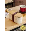 Bambu Kapaklı Lunch Box Kahvaltılık Saklama Kabı Large Bölmeli
