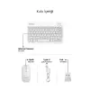 Beyaz Kablosuz Klavye Ve Mouse Seti