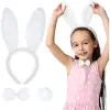 Beyaz Tavşan Kostüm Seti – Taç, Papyon, Kuyruk (12’li Paket)