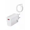Beyaz Ultra Plus Hızlı Şarj Seti Şarj Adaptörü ve Kablosu 67W