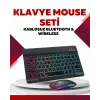 Bluetooth 5.3 Destekli Şarjlı Taşınabilir Klavye + Mouse Kombinasyonu