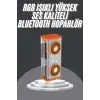 Bluetooth Hoparlör Şeffaf Mecha RGB Işıklı Çift Hoparlör 5.0 Bluetooth