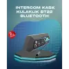 BT22 Kask Bluetooth Kulaklık Su Geçirmez Motosiklet İletişim Sistemi