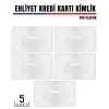 5 li Paket Ehliyet ve Kimlk Kart Koruyucu