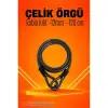 BX Çelik Örgü Kablo Kilit 12mm 120 cm Bisiklet Kilidi Motosiklet Kilidi Eşya Garaj Kilidi