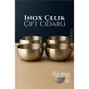 Çift Cidarlı Kase - Inox Çelik Kase 16 cm 4 LÜ SET