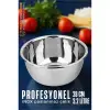 Inox Kase  - 28 Cm 3.2 Litre Karıştırma Kabı Profesyonel 304 Paslanmaz Çelik