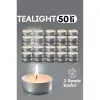 Tealight Mum 50 Adet - Kokusuz Dekoratif Mum