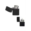 Çakmak Parlak Siyah Zippo Benzinli Çakmak Cep Boy Doldurulabilir