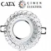 CATA CT 6594 Sümbül Cam Spot Kasası Led Çerçeveli Günışığı - Priz ve Anahtar İçin Uyumlu Çerçeve