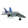 Çek Bırak Metal F-35 Benzeri Gri Savaş Uçağı Sesli Işıklı