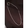 Çelik Gümüş Renk 60 cm İnce İtalyan Zincir Kolye
