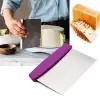 Çelik Hamur Kesici Kazıyıcı Pasta Kek Dekorasyon Spatula Aleti