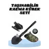 Çelik Katlanır Fonksiyonel Kamp Kazma Kürek Ve Kesme Aleti Seti Küçük Kazma Kürek Seti