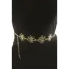 Çiçek Metal Zincir Kemer