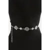 Çiçek Metal Zincir Kemer