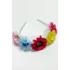 Çiçek Tüllü Taç