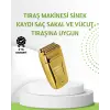 Çift Başlık ve Favori Şekillendirme Özellikli Altın Renk Tıraş Makinesi