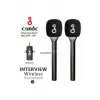 Çift Mikrofonlu Profosyonel Kablosuz Yüksek Kaliteli Ses Kaydı Röportaj Mikrofonu