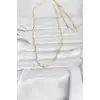CM 14K Gold Renk Burgu Yassı Model 60 cm Kadın Kolye