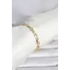 CM 14K Gold Renk Kalın Zincir Model Kadın Bileklik