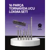 Çok Amaçlı 16lı Bits Uç Seti Dayanıklı Tornavida Adaptör